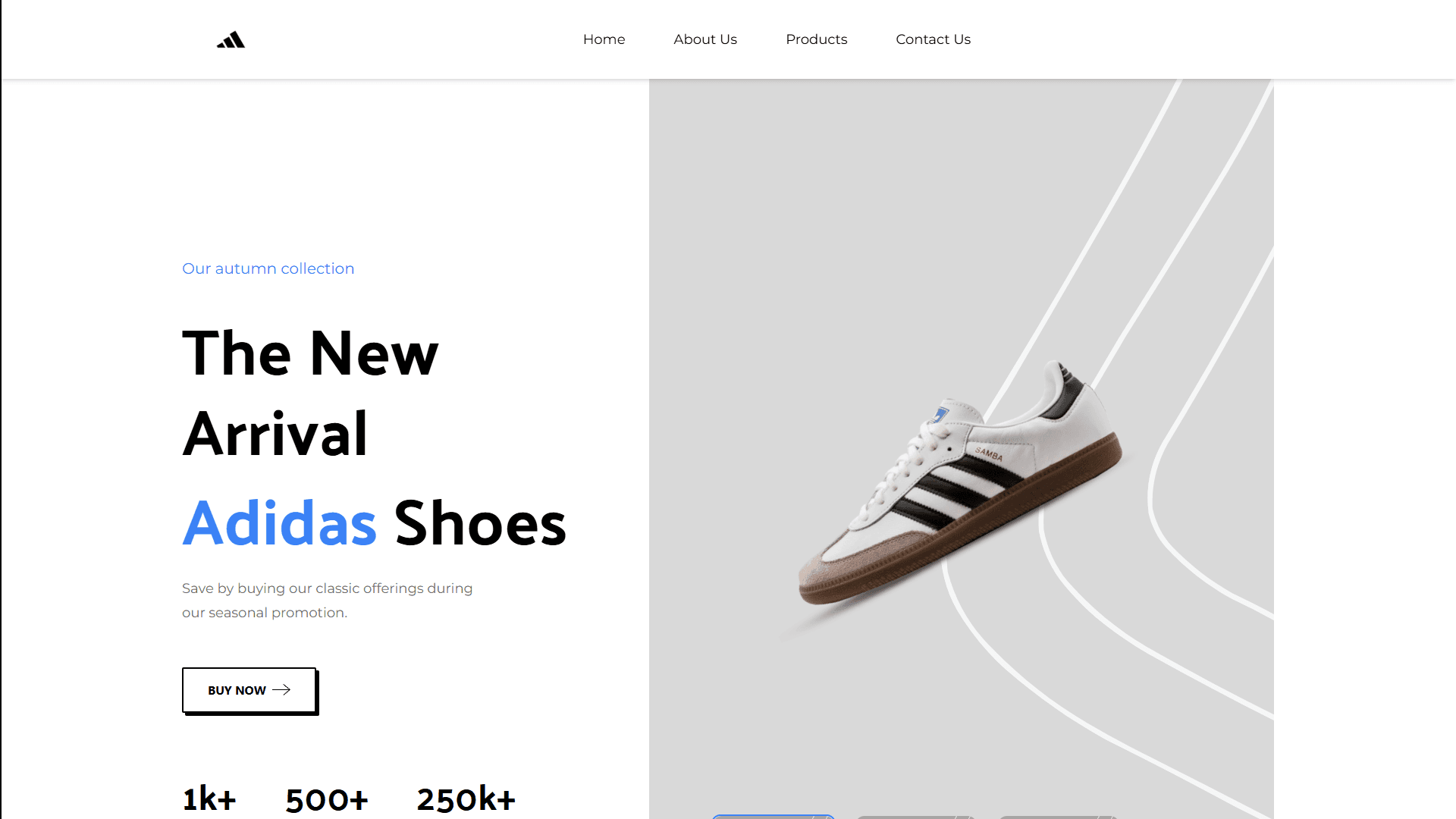 ADIDAS FRONT-END Website