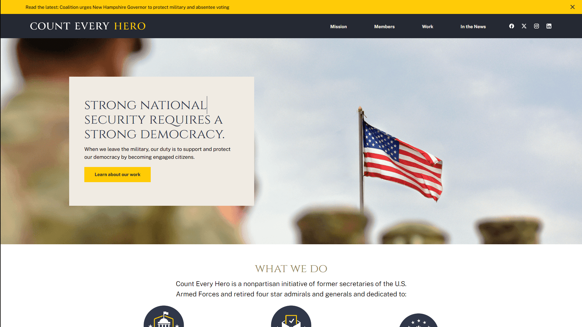 COUNT EVERY HERO Website